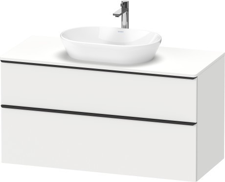Duravit тумба подвесная под раковину 1200 мм х 550 мм и консолью, d-neo, de496901818 цвет: gres pietra grey opaco