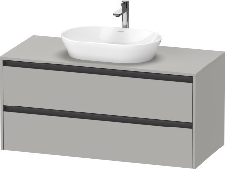 Duravit тумба подвесная под раковину 550 мм х 1200 мм х 568 мм, ketho.2, k24897007070000 цвет: бетонно-серый матовый