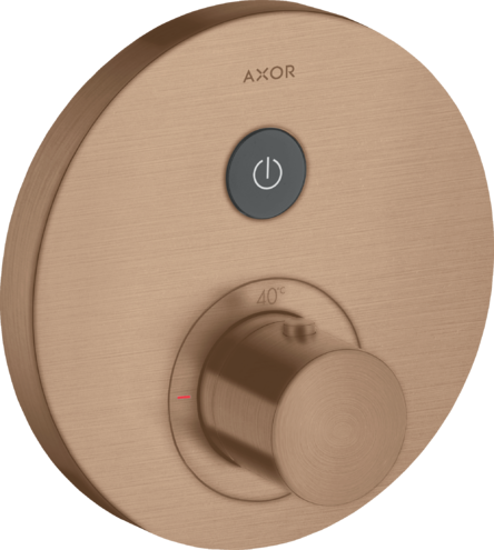 AXOR термостат для душа, ShowerSelect, шлифованное красное золото арт. 36722310
