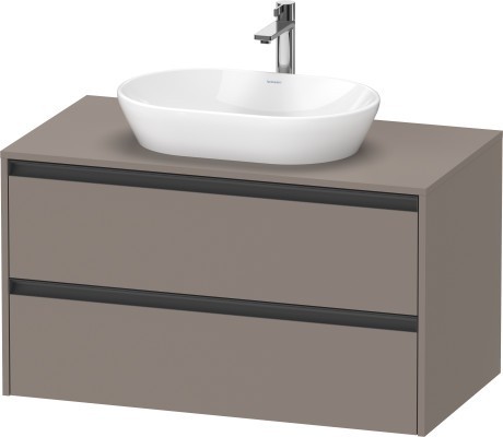 Duravit тумба подвесная под раковину 550 мм х 1000 мм х 568 мм, ketho.2, k24896043430000 цвет: базальт матовый