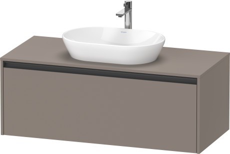 Duravit тумба подвесная под раковину 550 мм х 1200 мм х 459 мм, ketho.2, k24887043430000 цвет: базальт матовый