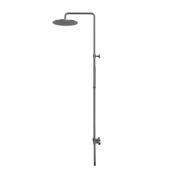 Душевая система наружного монтажа, Whitecross Y gunmetal, оружейная сталь арт. Y1244GM