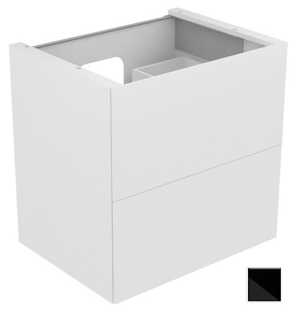 Keuco тумба подвесная под раковину с двумя выдвижными фронтами, edition 11, черный арт. 31342 570000