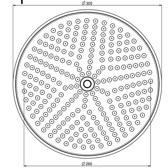 Fima Carlo Frattini верхний душ d 300 мм., из латуни wellness, хром арт. f2371/2cr