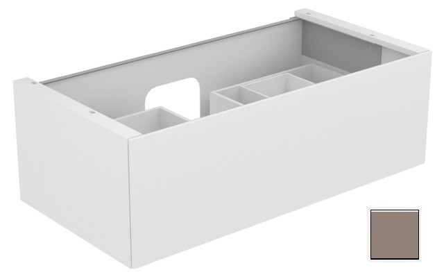 Keuco тумба подвесная под раковину с одним выдвижным фронтом, edition 11, трюфель арт. 31351 370000