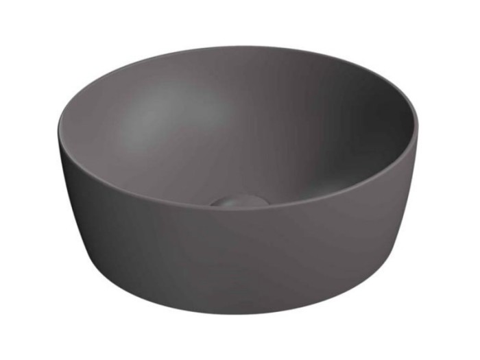 GSI Раковина накладная 60х60х14 см, bistro, санфарфор, серый матовый, Color-elements - 903916