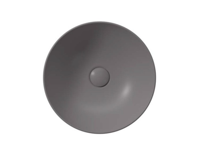 GSI Раковина накладная 60х60х14 см, bistro, санфарфор, серый матовый, Color-elements - 903916