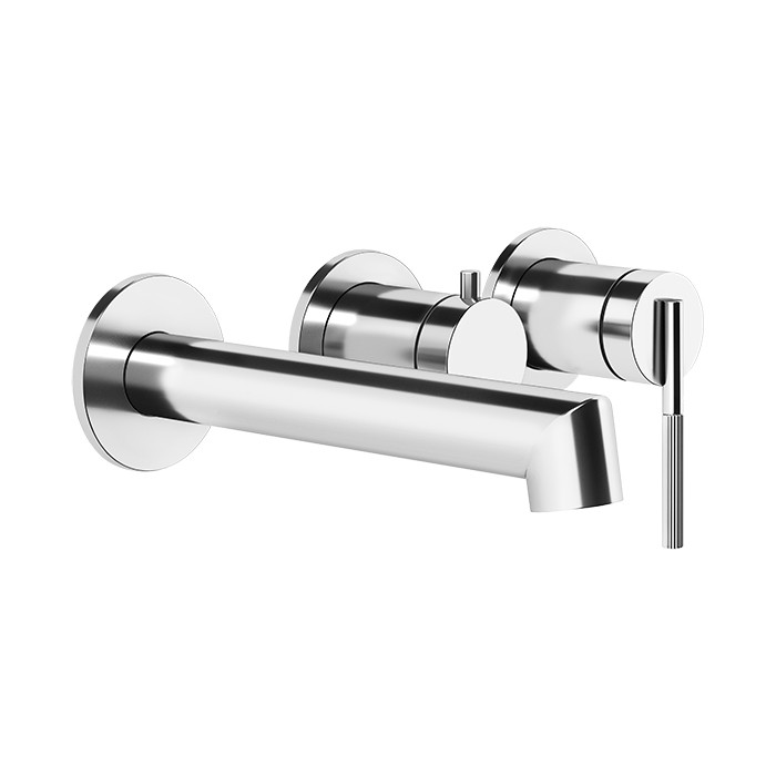 Gessi Встраиваемый однорычажный смеситель на 2 выхода с перекл. и изливом, Ingranaggio, 63542#031 цвет: хром