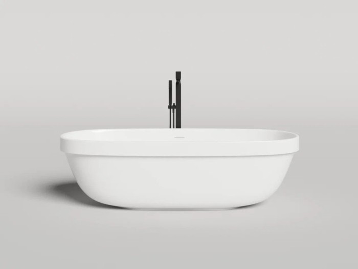 Salini ванна отдельностоящая 180x80, greca, 104821mrf цвет: матовый белый