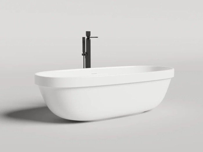 Salini ванна отдельностоящая 180x80, greca, 104821mrf цвет: матовый белый