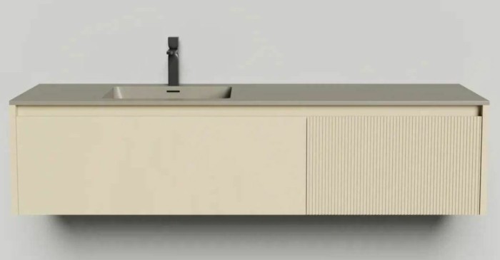 Salini подвесная тумба 1600, domino, 27d116in цвет: бежевый