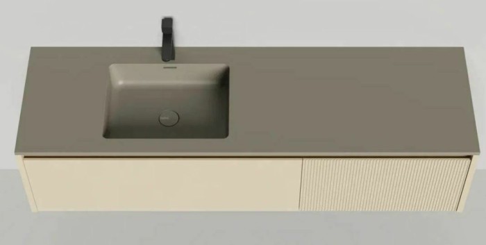 Salini подвесная тумба 1600, domino, 27d116in цвет: бежевый