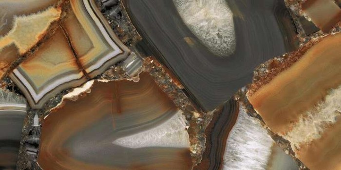 Emil Ceramica керамогранитная плитка AGATE BROWN LAPPATO Tele di marmo precious арт. ELML