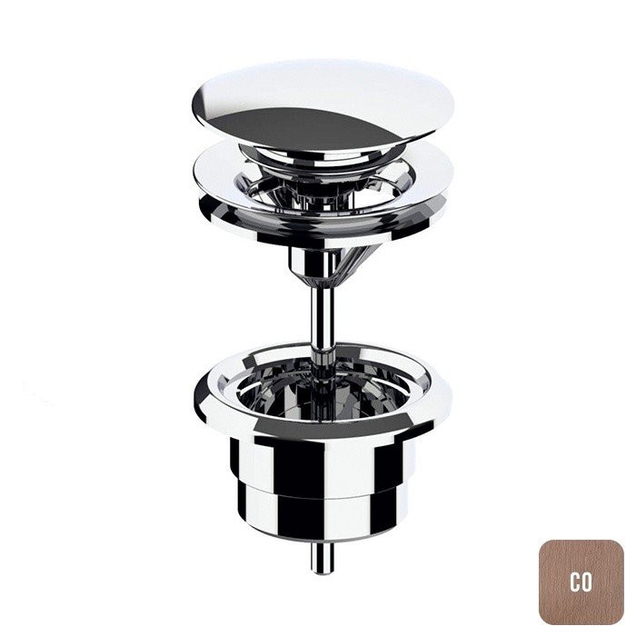 Донный клапан 1"1/4 для раковины, Almar, E094000.CO цвет: медь брашированная PVD