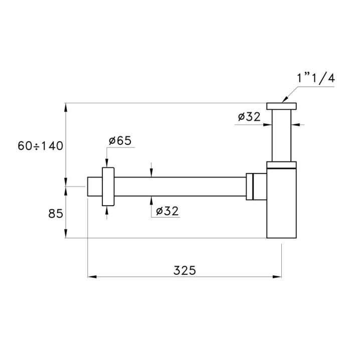 Сифон для раковины, STELLA, розовое золото арт. UN09402AU02