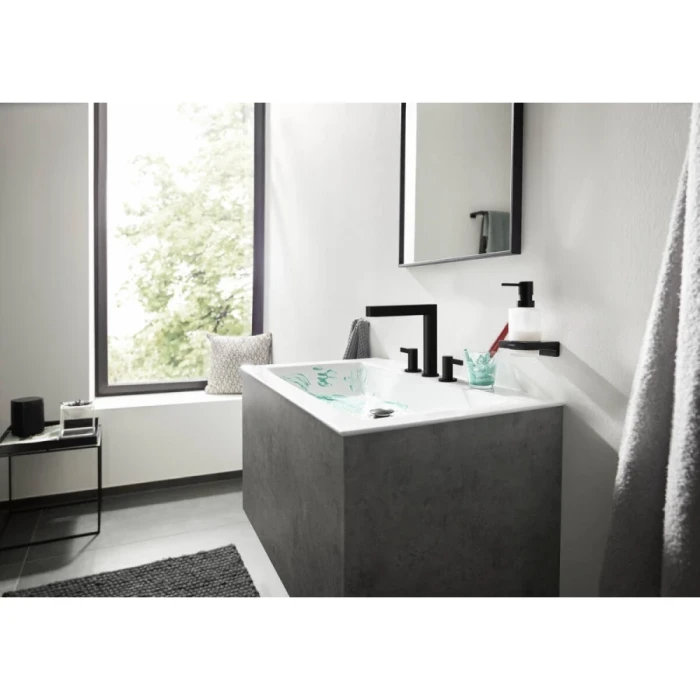 Hansgrohe смеситель для раковины с донным клапаном, Finoris, черный арт. 76034670