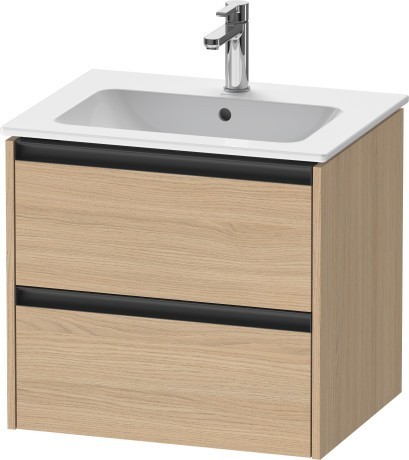 Duravit тумба подвесная под раковину 480 мм х 610 мм х 550 мм, ketho.2, k25262030300000 цвет: натуральный дуб