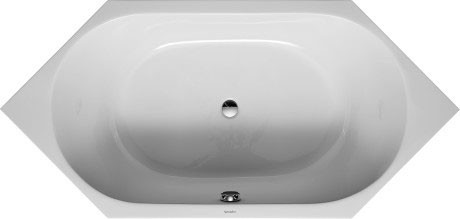 Duravit акриловая встраиваемая ванна 1900 х 900, d-code, 700138000000000 цвет: белый