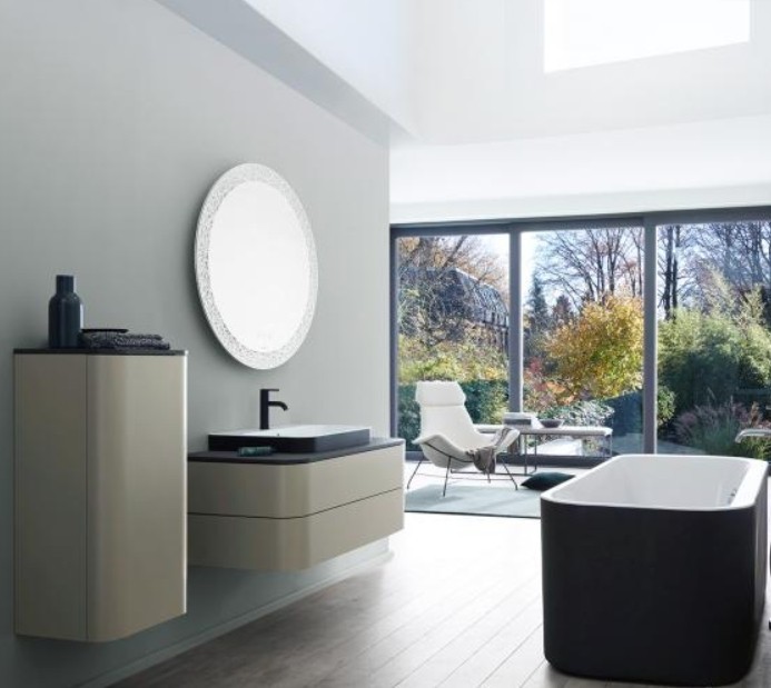 Duravit раковина встраиваемая сверху 600 мм х 460 мм, с переливом, с креплением, happy d.2 plus, 2360606100 цвет: белый/матовый антарцит