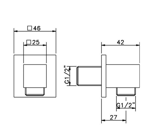 Cisal шланговое подключение ds01734040 cisal, цвет: чёрный матовый
