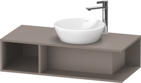 Duravit тумба подвесная под раковину справа 1000 мм х 480 мм, d-neo, de493904343 цвет: базальт матовый