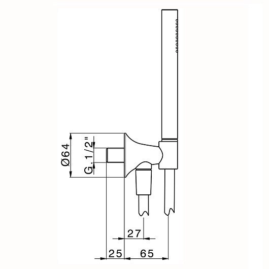 Cisal душевой гарнитур vi00303321 vita cisal, цвет: хром