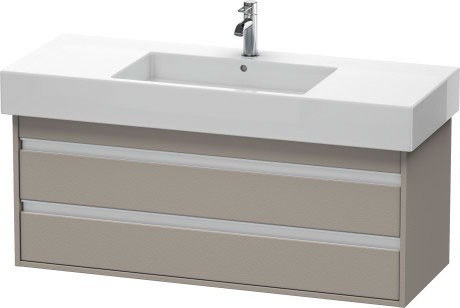 Duravit тумба подвесная под раковину с двумя выдвижными ящиками, ketho, kt 6642 14 цвет: терра