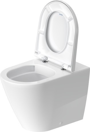 Duravit унитаз напольный пристенный rimless 370 мм х 580 мм, с вертикальным смывом, без смывного края, с креплением, d-neo, 2003090000 цвет: белый
