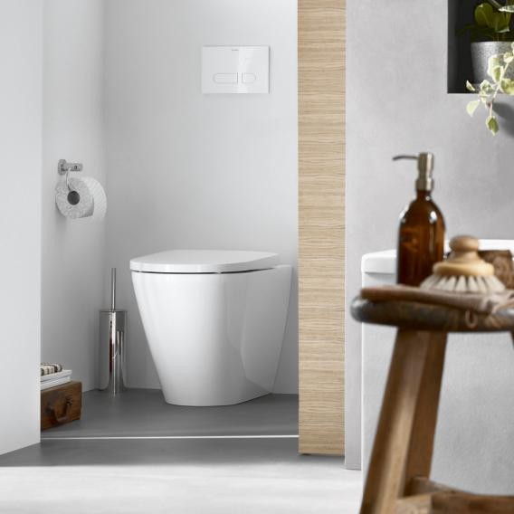 Duravit унитаз напольный пристенный rimless 370 мм х 580 мм, с вертикальным смывом, без смывного края, с креплением, d-neo, 2003090000 цвет: белый