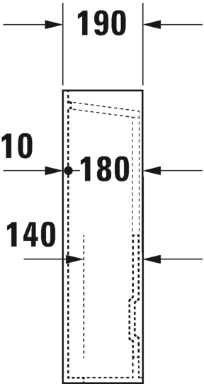 Duravit пьедестал для раковины, d-code, 08632700002 цвет: белый
