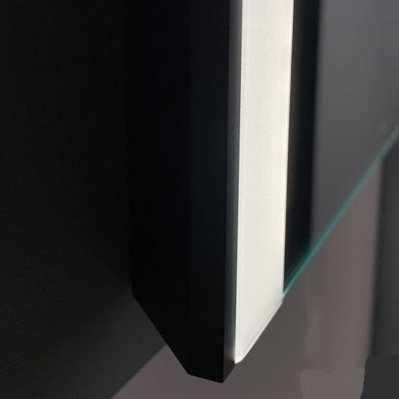 Duravit зеркало с подсветкой 1020 мм х 800 мм, версия icon, xviu, xv70430b2b2 цвет: черный матовый