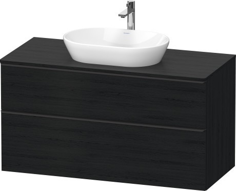 Duravit тумба подвесная под раковину 1200 мм х 550 мм и консолью, d-neo, de496901616 цвет: чёрный дуб