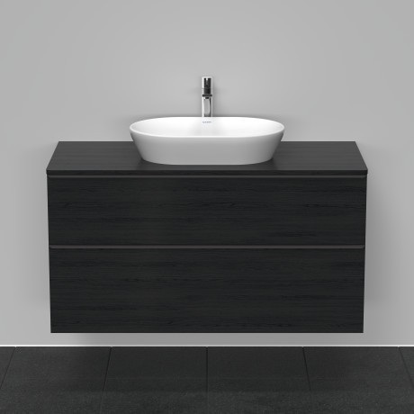 Duravit тумба подвесная под раковину 1200 мм х 550 мм и консолью, d-neo, de496901616 цвет: чёрный дуб