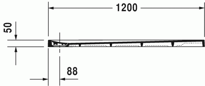 Duravit душевой поддон 1200 мм х 1000 мм, stonetto, 720168480000000 цвет: песочный