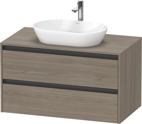 Duravit тумба подвесная под раковину 550 мм х 1000 мм х 568 мм, ketho.2, k24896035350000 цвет: дуб терра