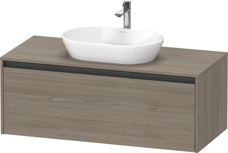 Duravit тумба подвесная под раковину 550 мм х 1200 мм х 459 мм, ketho.2, k24887035350000 цвет: дуб терра
