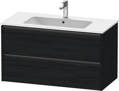 Duravit тумба подвесная под раковину 480 мм х 1010 мм х 550 мм, ketho.2, k25264016160000 цвет: чёрный дуб