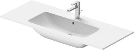 Duravit раковина с 3 отверстиями под смеситель, с переливом, me by starck, 2336120030 цвет: белый