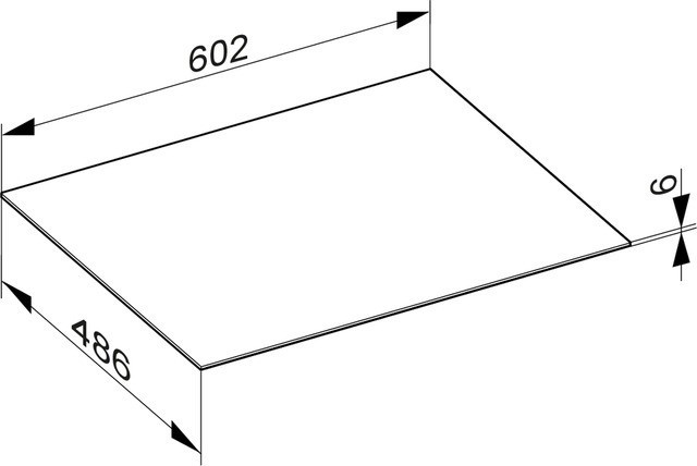Keuco верхняя декоративныя панель для тумбы 600 мм, edition 90, арт. 39025 919000