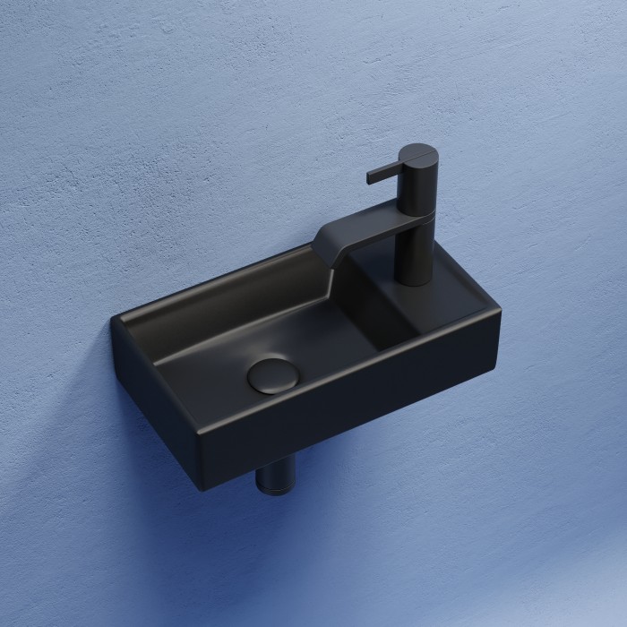 Ceramicanova раковина подвесная element, cn6051lmb цвет: чёрный