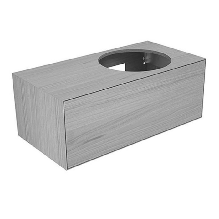 Keuco тумба под умывальник, 1050х400х535 мм отверстие справа 1 ящик фасад из венецианского дуба, edition lignatur, арт. 33371 750221