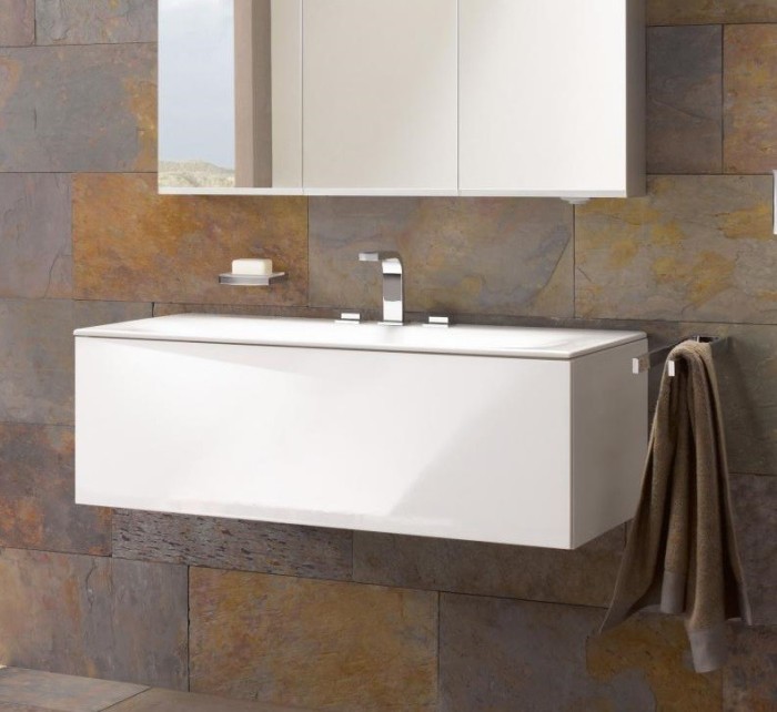 Keuco тумба подвесная под раковину с одним выдвижным фронтом, edition 11, белый арт. 31351 380000