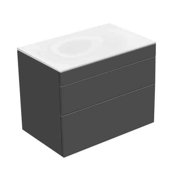 Keuco тумба подвесная под раковину с двумя выдвижными фронтами, edition 400, антрацит арт. 31541 390000