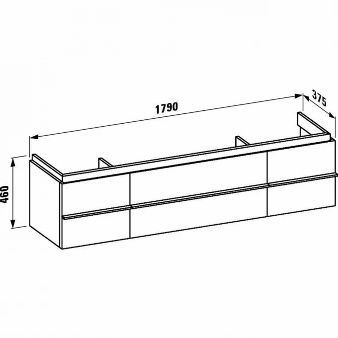 LAUFEN тумба под раковину, CASE - 4.0140.2.075.548.1
