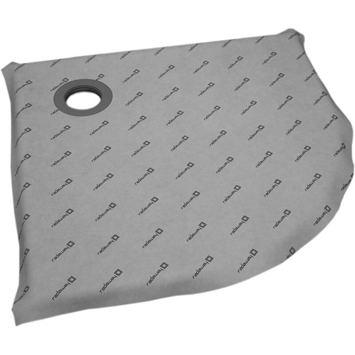 Radaway душевая плита 89x89 полукруглая с решеткой, RadаDrain - 5AK0909/5K01