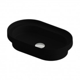 ArtCeram раковина (врезная), tfl033 17 00 fuori scala цвет: черный матовый