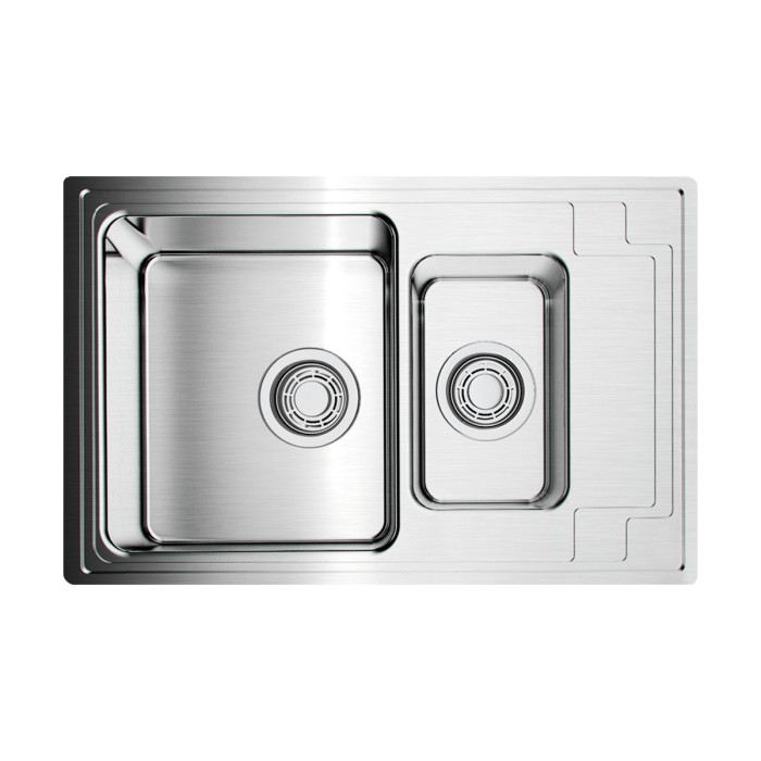 Omoikiri кухонная мойка Mizu 78-2, нержавеющая сталь арт. 4973731