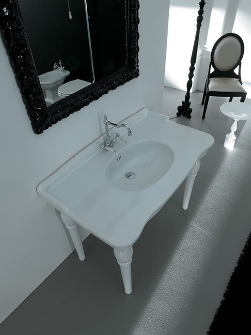 ArtCeram раковина для ванной комнаты, hel004 01 00 hermitage цвет: белый глянцевый