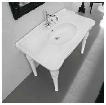 ArtCeram раковина для ванной комнаты, hel004 01 00 hermitage цвет: белый глянцевый