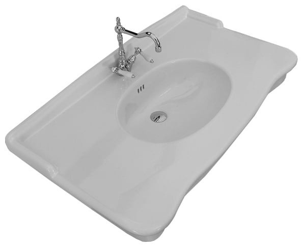 ArtCeram раковина для ванной комнаты, hel004 01 00 hermitage цвет: белый глянцевый